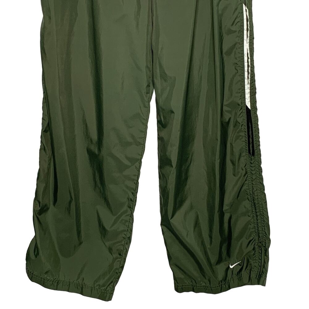 Nike XXL Mens Vintage Full Zip Track Pants Green Streetwear Gorpcore *flaw - Picture 5 of 11